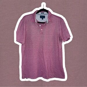 Fairlane Pique Performance Men’s Pink/Maroon Polo Shirt